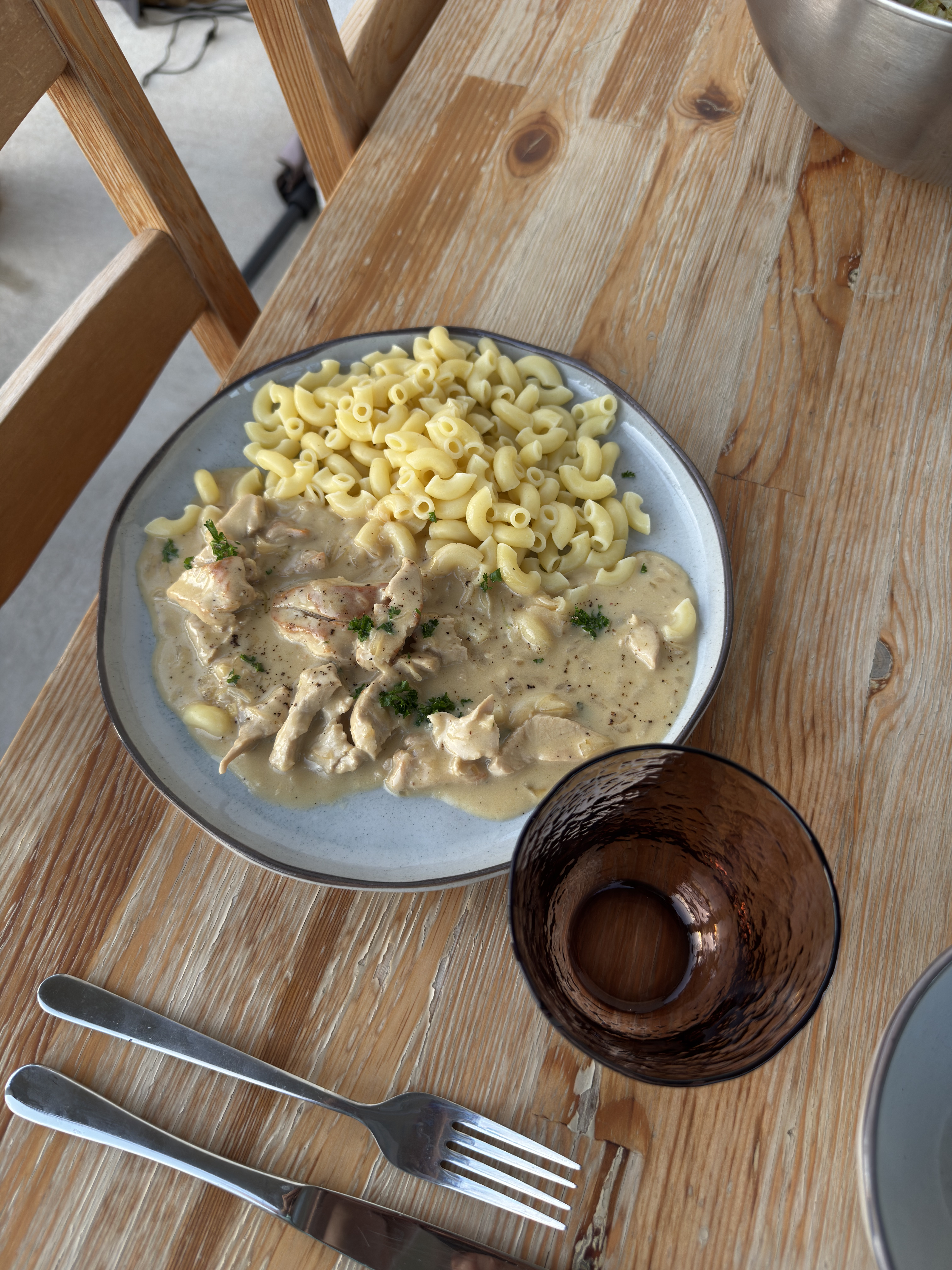 Foto vom Geschnetzelten mit Hörnchen