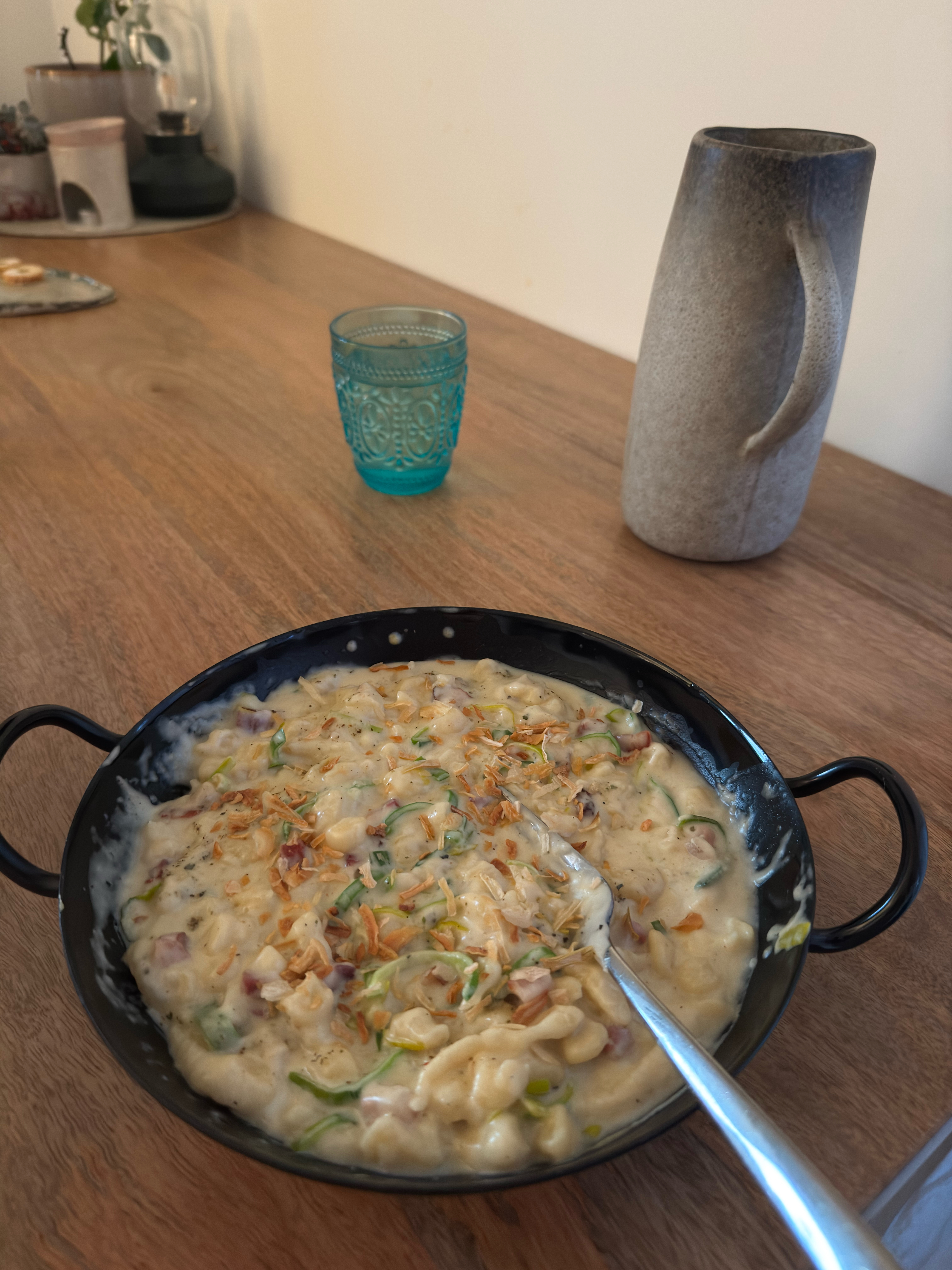 Thumbnail for Spätzlepfanne mit Speck und Porree